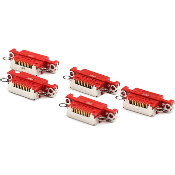 Apple iPhone 14 Plus · Charging Port ( 5 Pieces , Soldering Required) For iPhone 14/14 Plus Red OEM-Equivalent