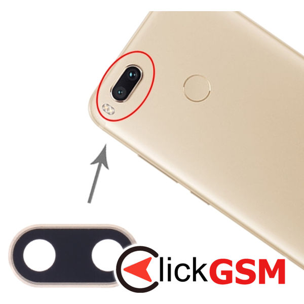 Piesa Ornament Camera Gold Xiaomi Mi 5x 1zif