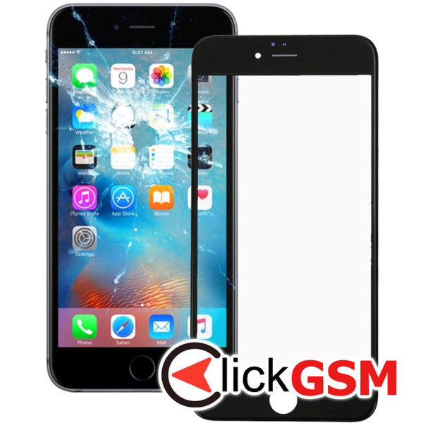 Piesa Sticla Black Apple Iphone 6s Plus 4fk3