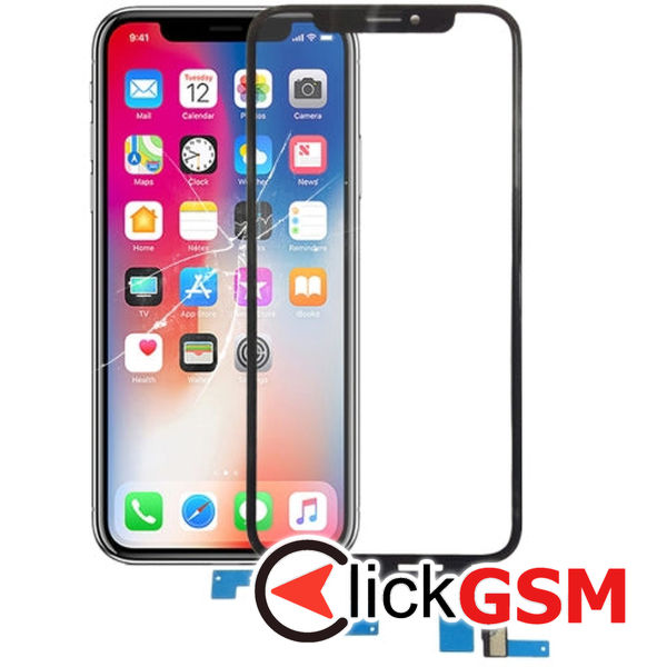 Piesa Sticla Black Apple Iphone X 4fx6