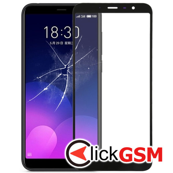 Piesa Piesa Sticla Black Meizu M6t 4nm7