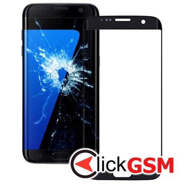 Piesa Sticla Black Samsung Galaxy S7 Edge 4ojz