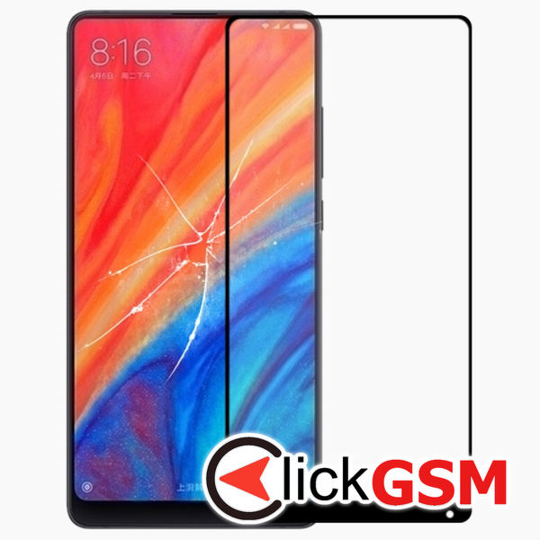 Piesa Sticla Black Xiaomi Mi Mix 2s 4p0v