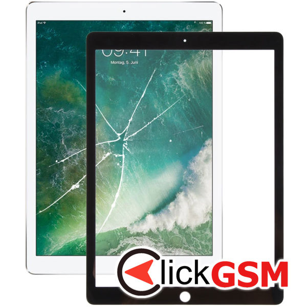 Piesa Piesa Sticla Cu Oca Black Apple Ipad Pro 12.9 2017 1xe8