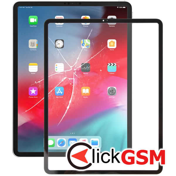 Piesa Sticla Cu Oca Black Apple Ipad Pro 12.9 2018 1xe5