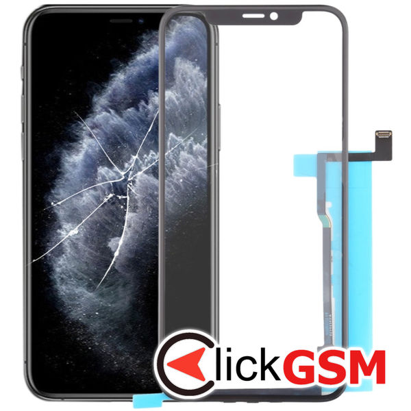 Piesa Sticla Cu Oca Black Apple Iphone 11 Pro 4gy4