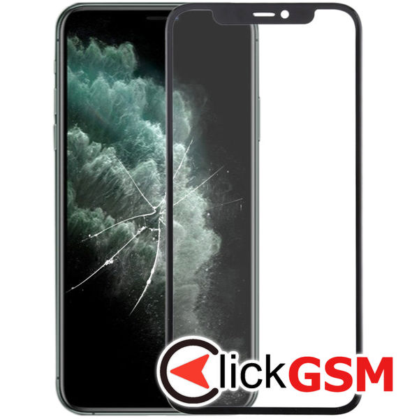 Piesa Sticla Cu Oca Black Apple Iphone 11 Pro Max 4h2i