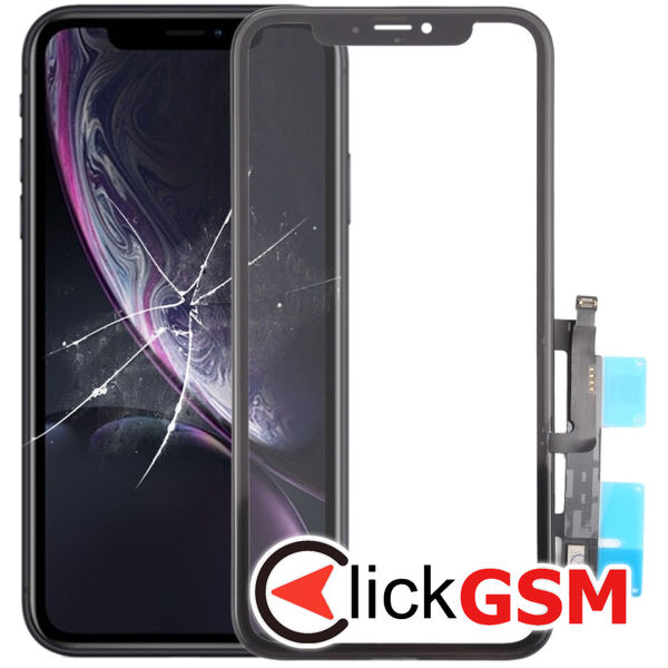 Piesa Sticla Cu Oca Black Apple Iphone Xr 4fsr