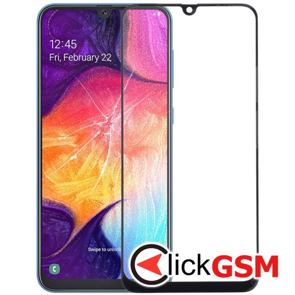 Piesa Sticla Cu Oca Black Samsung Galaxy A30  4cg6