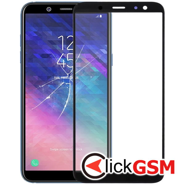 Piesa Sticla Cu Oca Black Samsung Galaxy A6 2020 4cfw