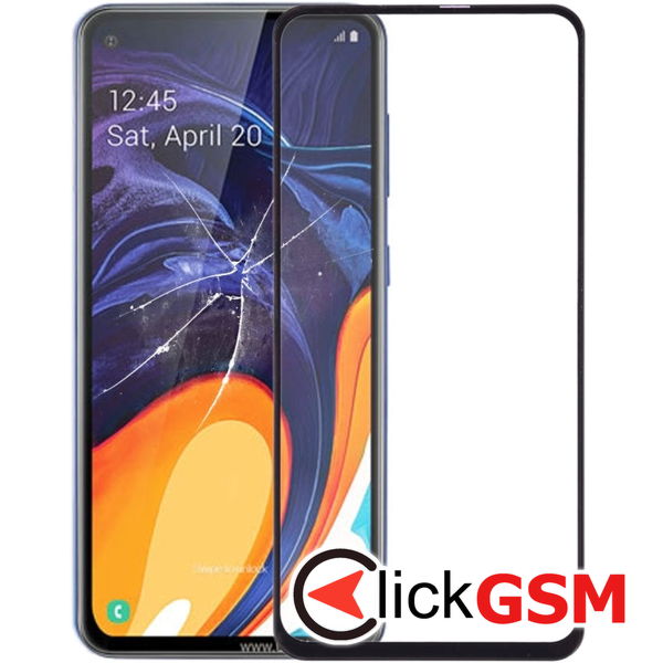 Piesa Sticla Cu Oca Black Samsung Galaxy A60 4cgj