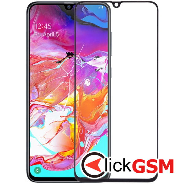 Piesa Sticla Cu Oca Black Samsung Galaxy A70 4cg7