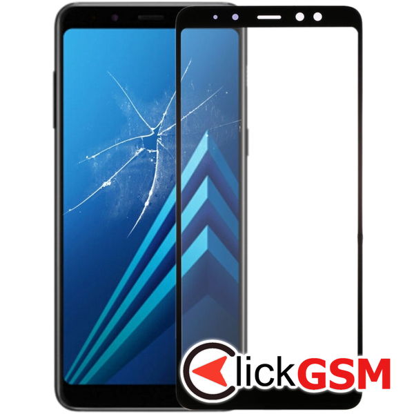 Piesa Sticla Cu Oca Black Samsung Galaxy A8.plus 2018 4cg5