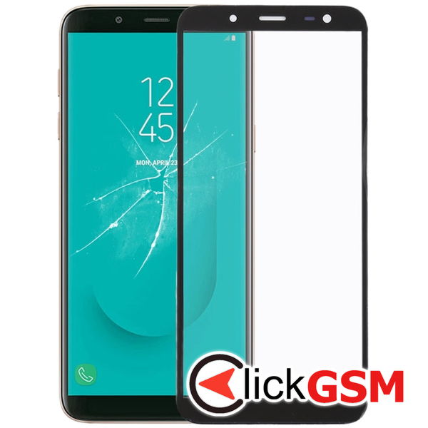 Piesa Sticla Cu Oca Black Samsung Galaxy J6 2018 4cfu