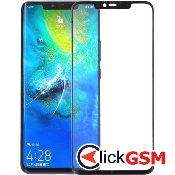 Piesa Sticla Cu Oca Negru Huawei Mate 20 Pro Kxi