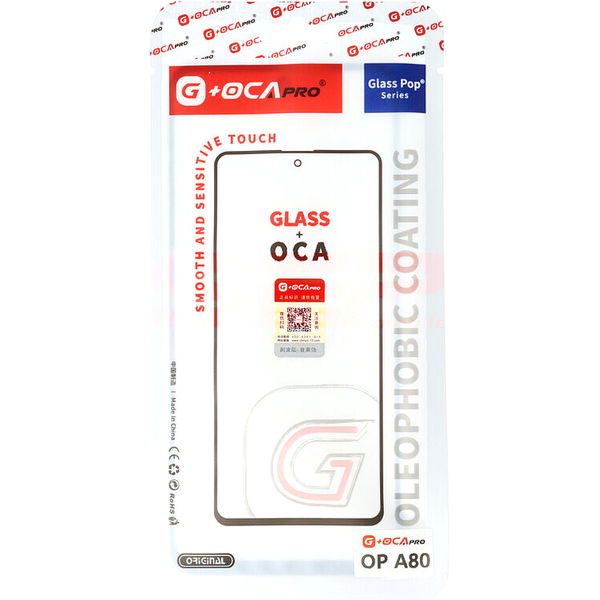 Oppo A80 5G · Geam cu OCA OPPO A80 BLACK (G+OCA Pro)