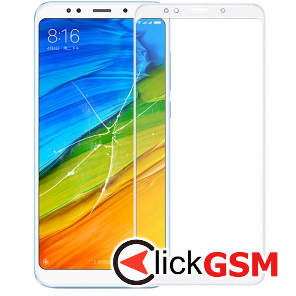 Piesa Sticla Cu Oca White Xiaomi Redmi Note 5 1zpb