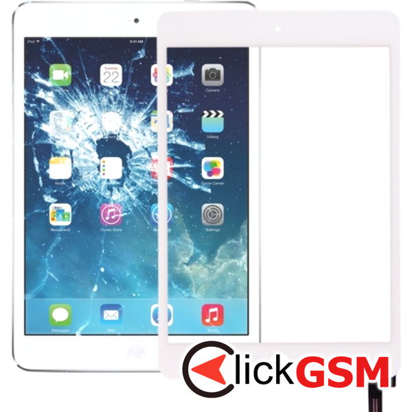 Piesa Piesa Sticla Cu Touchscreen Alb Apple Ipad Mini 4 2a7w