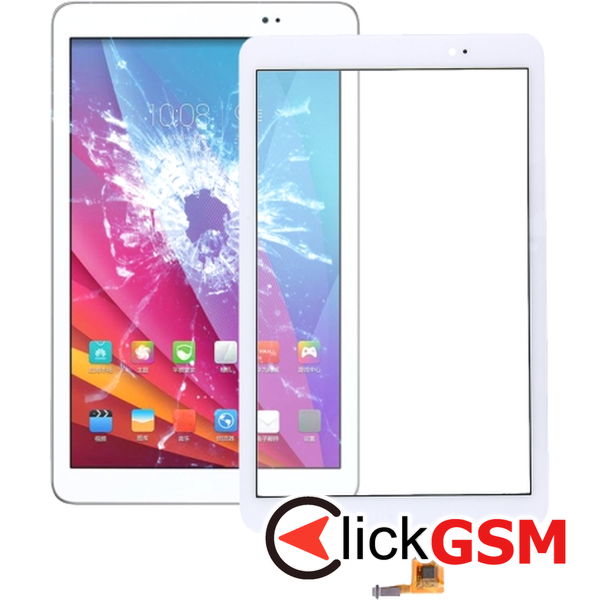 Piesa Sticla Cu Touchscreen Alb Huawei Mediapad T1 10 Ku8