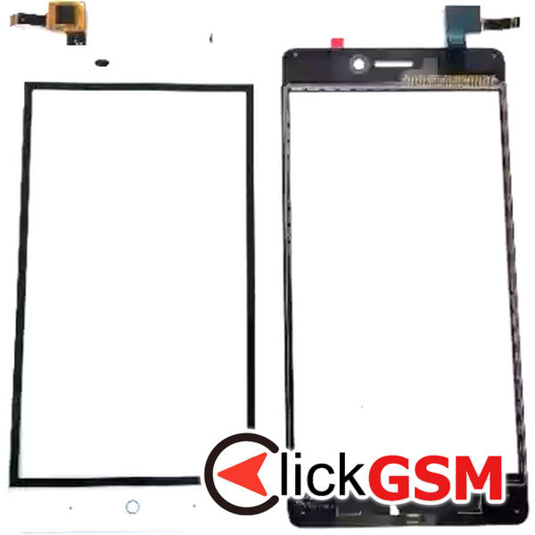 Piesa Sticla Cu Touchscreen Alb Zte Blade V580 2mlf