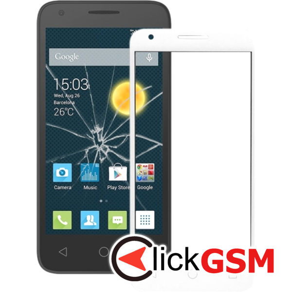 Piesa Sticla Cu Touchscreen Alcatel Onetouch Pixi 3 4.5 24hm