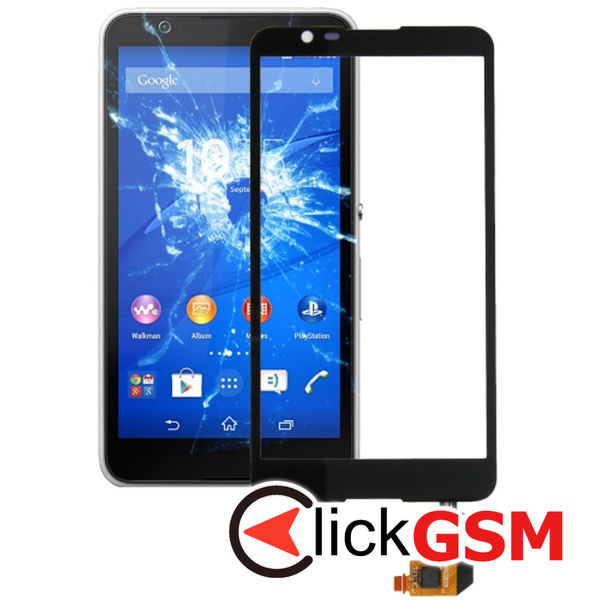 Piesa Sticla Cu Touchscreen Black Sony Xperia E4 4osj