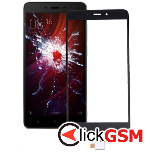 Piesa Piesa Sticla Cu Touchscreen Black Xiaomi Redmi Note 4 4p7t