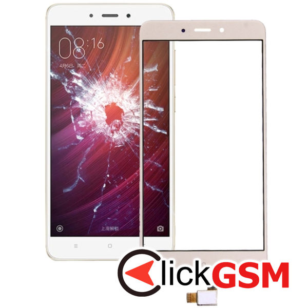 Piesa Sticla Cu Touchscreen Gold Xiaomi Redmi Note 4 4p7u