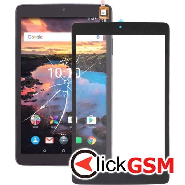 Piesa Sticla Cu Touchscreen Negru Alcatel A30 8 Tablet 24gq