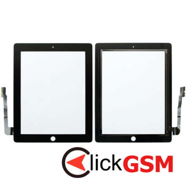 Piesa Sticla Cu Touchscreen Negru Apple Ipad 4 2aeq