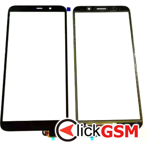 Piesa Sticla Cu Touchscreen Negru Huawei Y5 2018 1w0