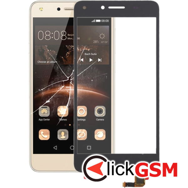 Piesa Sticla Cu Touchscreen Negru Huawei Y5ii 1eh6