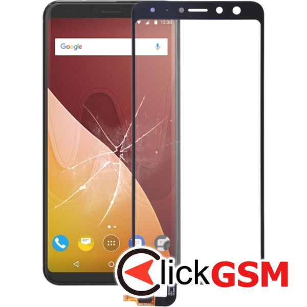 Piesa Sticla Cu Touchscreen Negru Wiko View Prime 225i