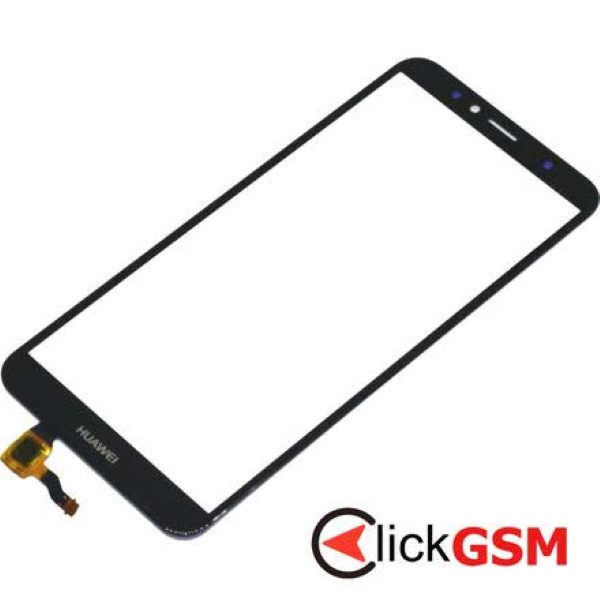 Piesa Sticla Cu Touchscreen Si Oca Negru Huawei Y6 2018 3m1