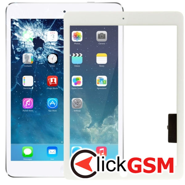 Piesa Sticla Cu Touchscreen White Apple Ipad Air 2aj6