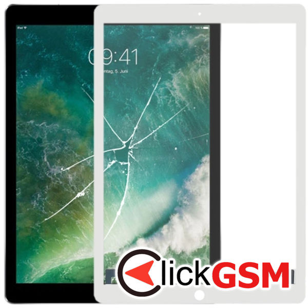 Piesa Piesa Sticla Cu Touchscreen White Apple Ipad Pro 12.9 2017 2ah5