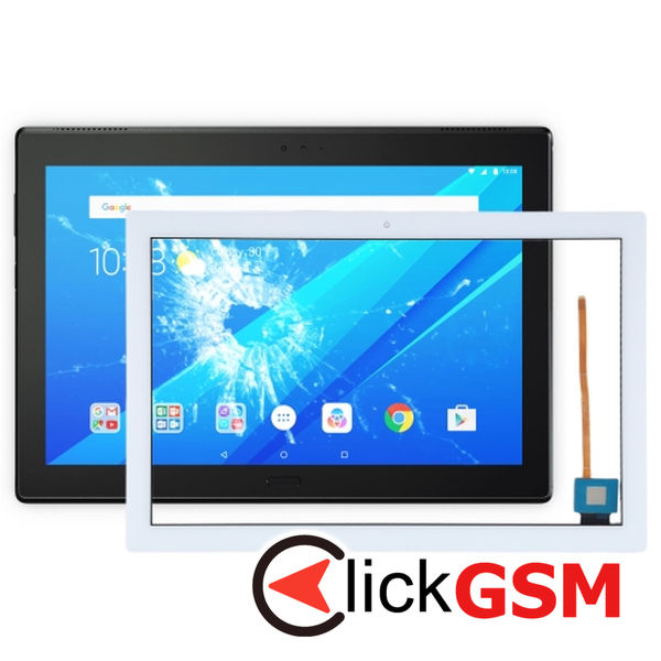 Piesa Sticla Cu Touchscreen White Lenovo Tab 4 10 23zk