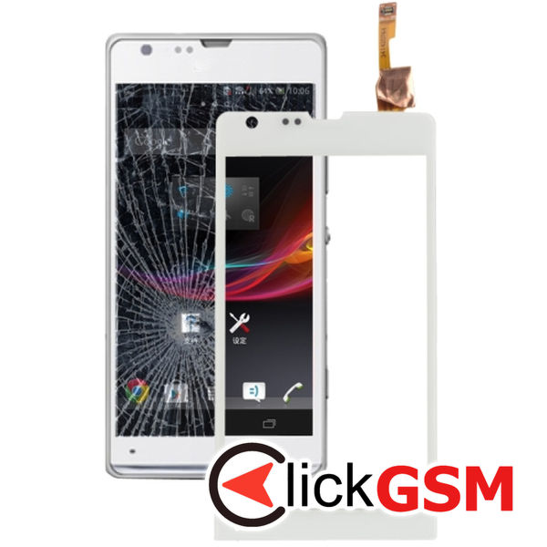 Piesa Sticla Cu Touchscreen White Sony Xperia Sp 211g