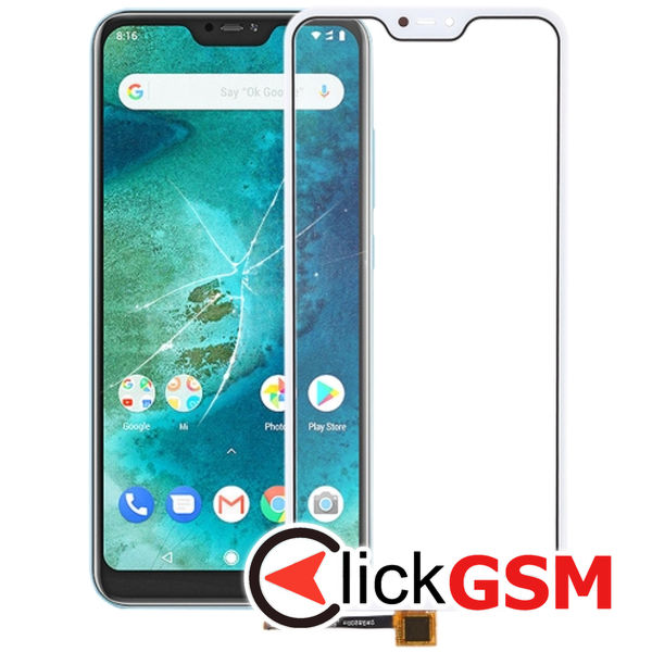 Piesa Sticla Cu Touchscreen White Xiaomi Redmi 6 Pro 4p5d