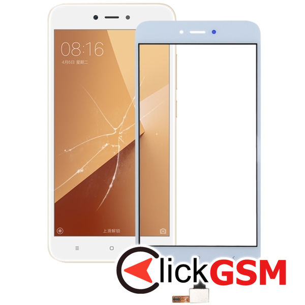 Piesa Sticla Cu Touchscreen White Xiaomi Redmi Note 5a 4p80