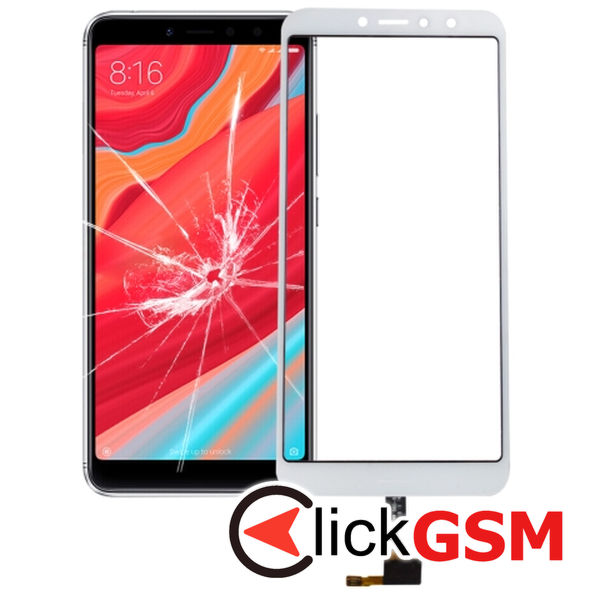 Piesa Piesa Sticla Cu Touchscreen White Xiaomi Redmi S2 4p8i