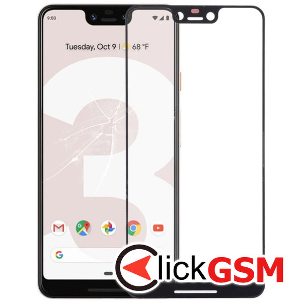 Piesa Piesa Sticla Negru Google Pixel 3 Xl 230r