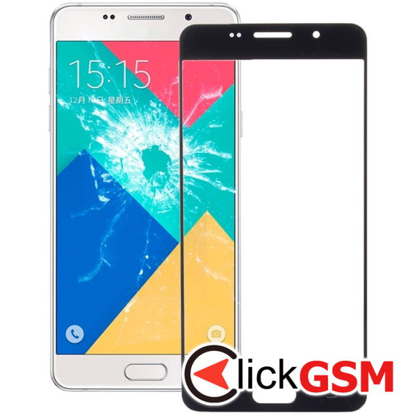 Piesa Sticla Negru Samsung Galaxy A7 2016 2zd8