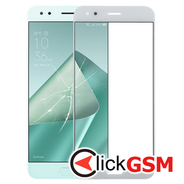 Piesa Sticla White Asus Zenfone 4 4n6e