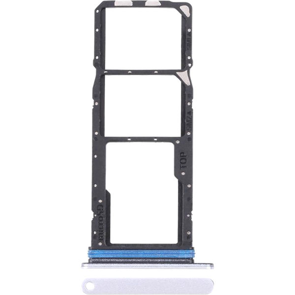 Samsung Galaxy A08 · For Galaxy A08 4G SM-A085F SIM Card Tray + SIM Card Tray + Micro SD Card Tray (Silver)