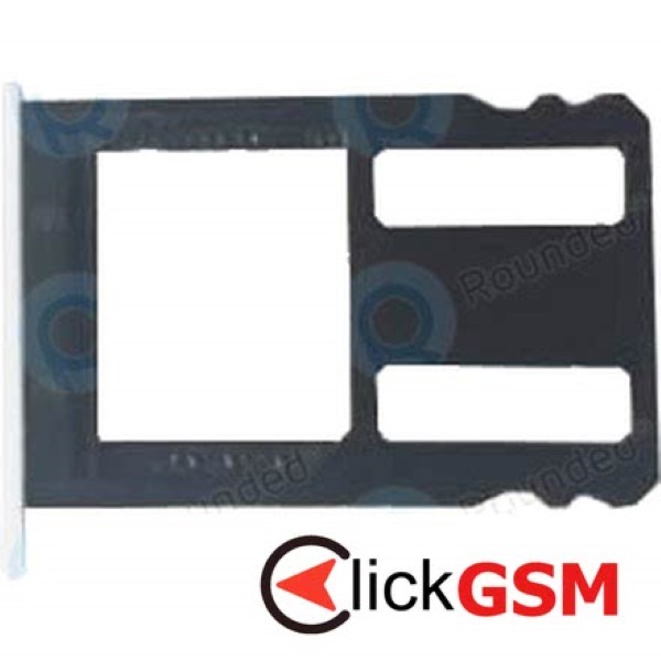 Piesa Suport Sim Alb Huawei Nexus 6p 1adc