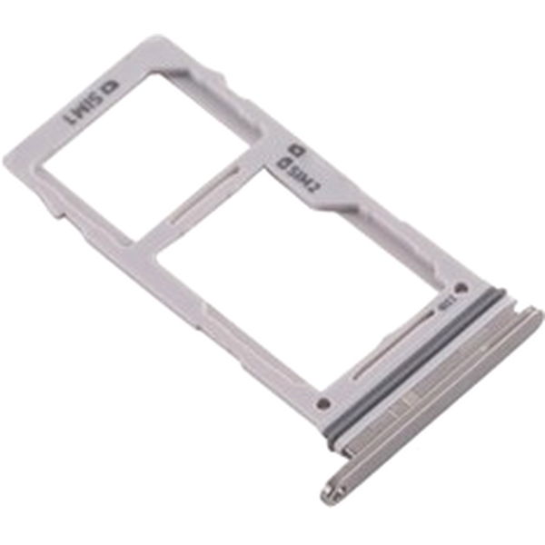 Samsung Galaxy S10e · For Samsung Galaxy S10e G970 Dual SIM Card + SD Card Tray Holder Replacement Part (without Logo) - White