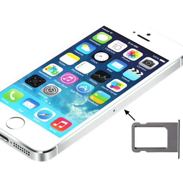 Apple iPhone 5s · SIM Card Tray Holder for iPhone 5S(Silver)