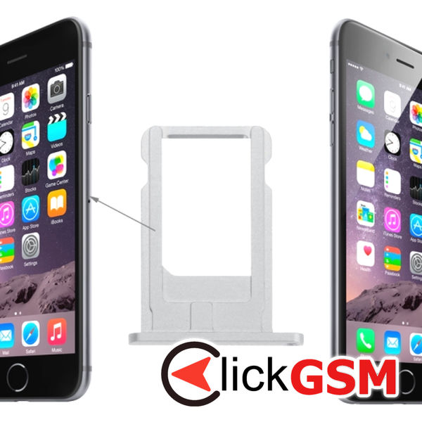 Piesa Piesa Suport Sim Argintiu Apple Iphone 6 4fgd