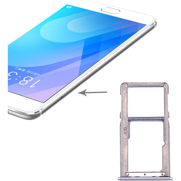 Meizu M6 note · For Meizu M6 Note SIM Card Tray (Silver)